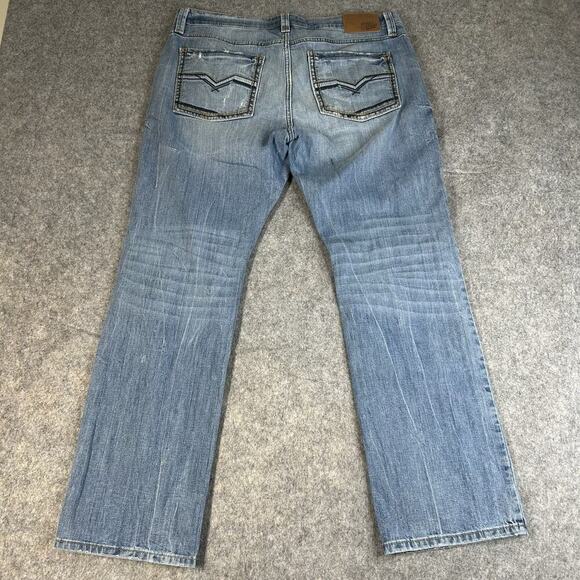 Moonshine Spirit Mens Jeans 34X30 Brad Paisley 120 Proof Slim Straight Flaw - Picture 12 of 12